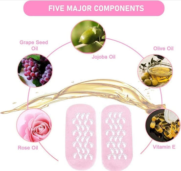 Spa Gel Socks – Moisturizing Silicone Foot Care for Cracked Heels