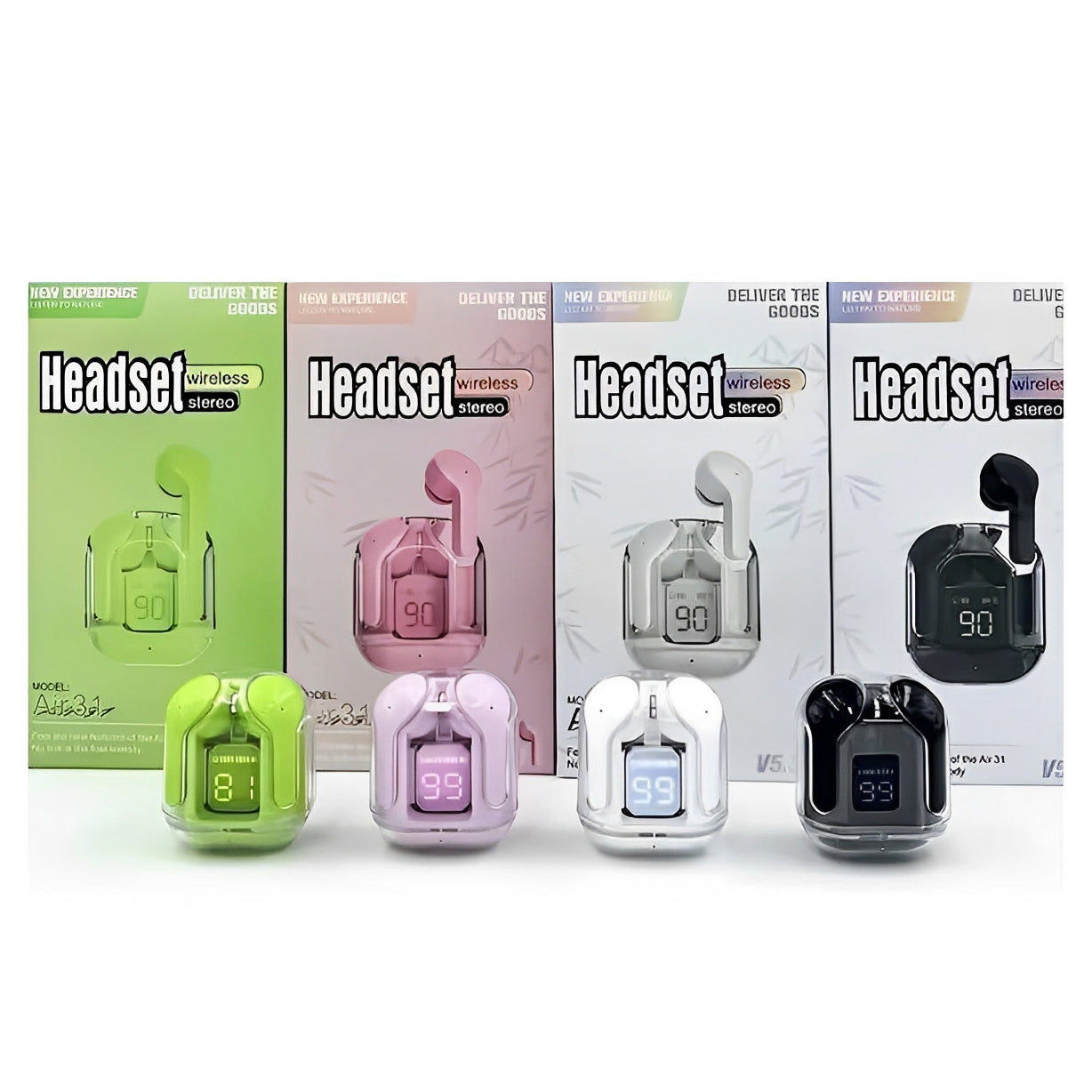 Air 31 Wireless Bluetooth 5.3 Earbuds | TWS LED Display