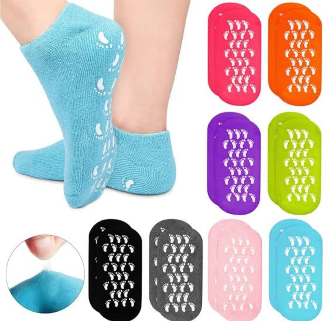 Spa Gel Socks – Moisturizing Silicone Foot Care for Cracked Heels