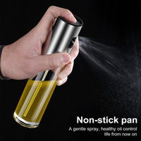 Oil Spray Bottle 100ml | Glass Olive Oil Sprayer for Kitchen