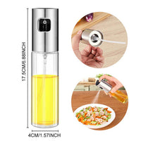 Oil Spray Bottle 100ml | Glass Olive Oil Sprayer for Kitchen
