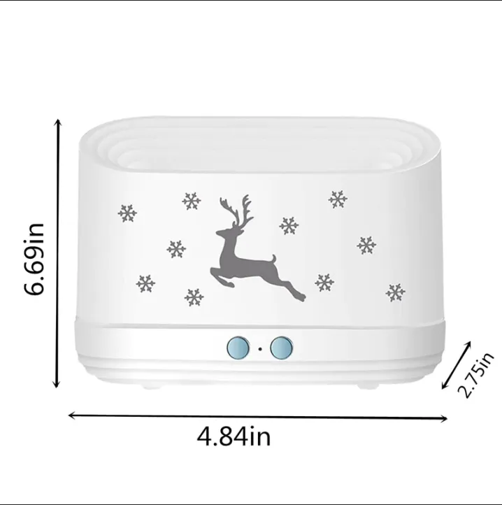 Flame Aroma Air Humidifier | Cool Mist Diffuser for Home & Car