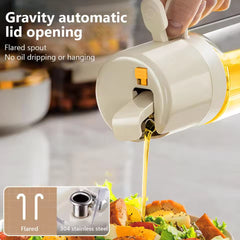 Oil Spray Bottle 2-in-1 – Reusable Kitchen Oil Mister with Fine Mist