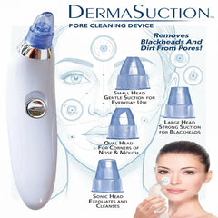Derma Suction Blackhead Remover – 5-in-1 Rechargeable Acne Vacuum