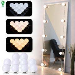 10-Bulb Vanity Light | USB Makeup Mirror LED Strip