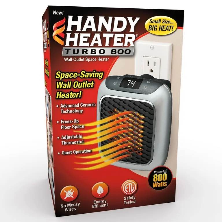 Handy Mini Electric Heater | Portable 800W Space Heater