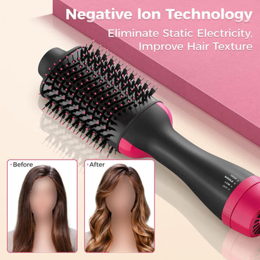 3-in-1 Hair Dryer Brush | Ionic Hot Air Styler for Women