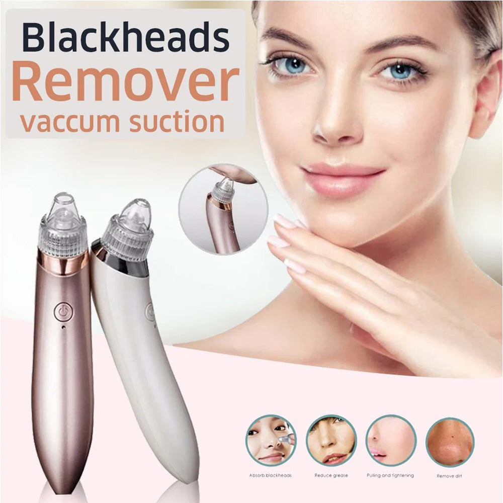 Derma Suction Blackhead Remover – 5-in-1 Rechargeable Acne Vacuum