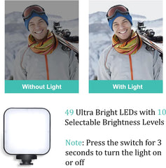 Vlogging Kit AY49 | Smartphone LED Fill Light & Mini Tripod