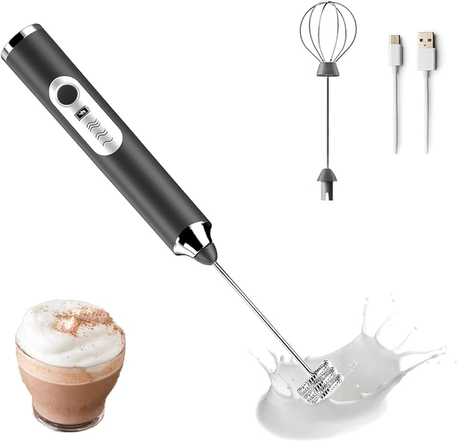 2-in-1 Coffee Beater | Electric Milk Frother & Egg Whisk