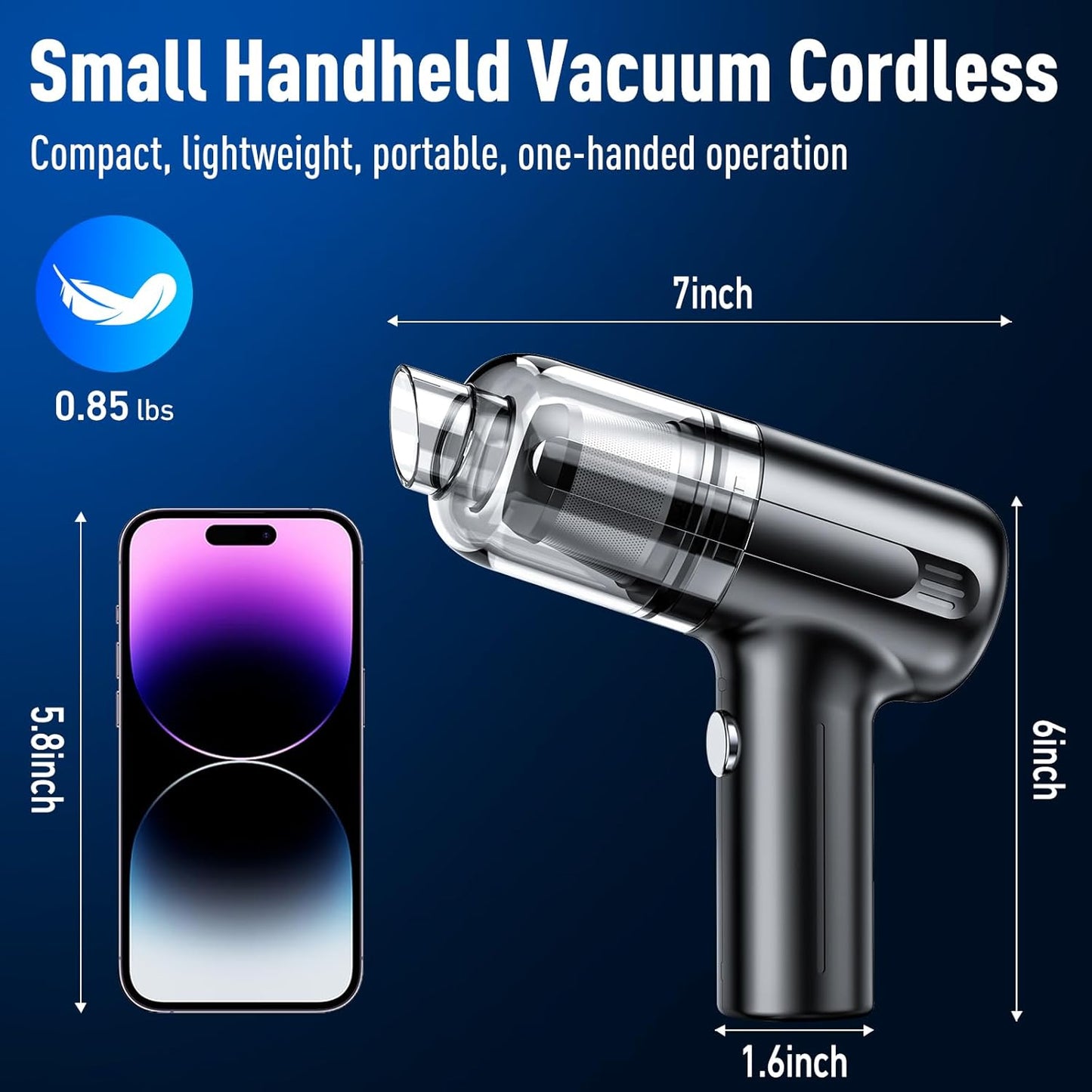 3-in-1 Cordless Vacuum Cleaner | Handheld Wet & Dry Cleaner