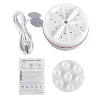 Mini USB Turbo Washing Machine – Portable Travel Washer for Clothes & Pots