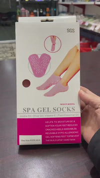 Spa Gel Socks – Moisturizing Silicone Foot Care for Cracked Heels