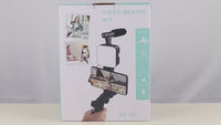 Vlogging Kit AY49 | Smartphone LED Fill Light & Mini Tripod