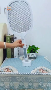 Electric Mosquito Killer Racket 2-in-1 | LED Bug Zapper