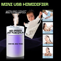 USB Mini Humidifier 300ML | Portable LED Aroma Diffuser