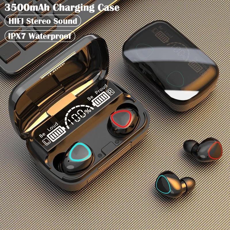 M10 TWS Wireless Bluetooth Earbuds – Waterproof Stereo Touch Control